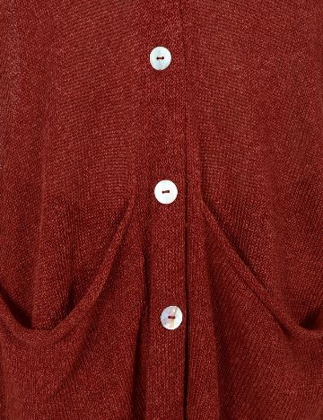 Vesta oversize Zara, caramiziu