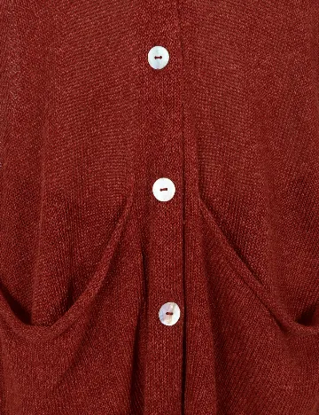 Vesta oversize Zara, caramiziu Rosu