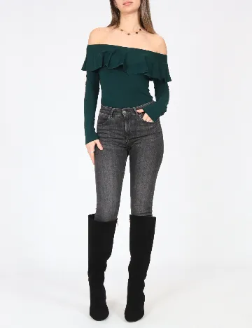 Body Bershka, verde Verde