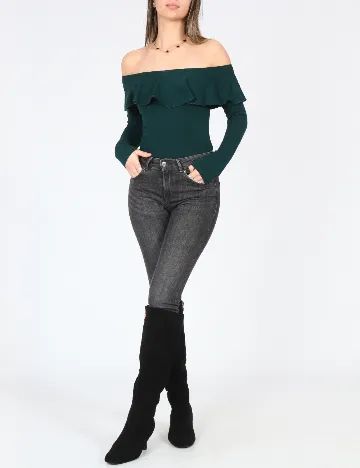 Body Bershka, verde Verde