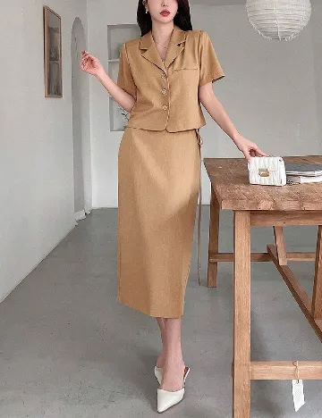 Compleu Dazy, maro deschis Maro