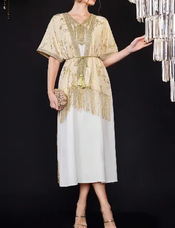 Rochie medie SHEIN, alb Alb