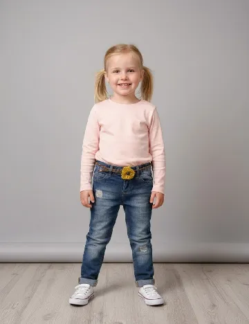 Blugi Zara, albastru Albastru