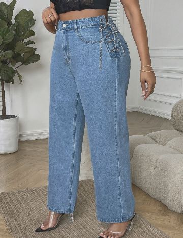 Blugi SHEIN CURVE, albastru