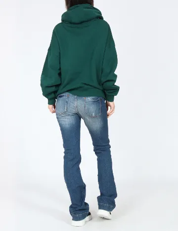 Hanorac Oversize Bershka, verde Verde