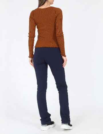 Pantaloni Bershka, bleumarin