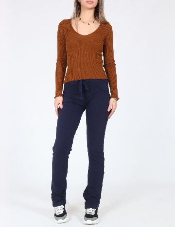 Pantaloni Bershka, bleumarin