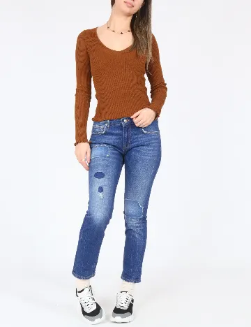 Blugi Zara, albastru Albastru