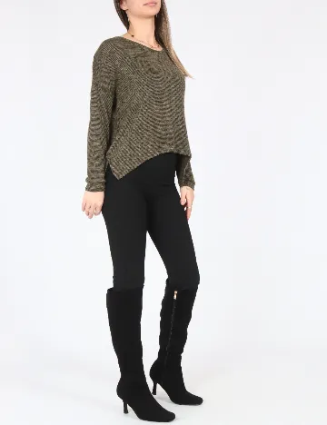 Bluza Oversize Bershka, verde Verde