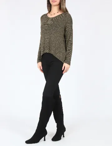 Bluza Oversize Bershka, verde Verde