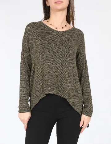 Bluza Oversize Bershka, verde Verde