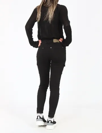 Blugi Bershka, negru Negru