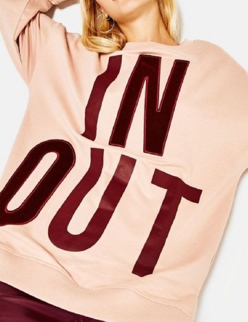 Bluza Oversize Bershka, crem