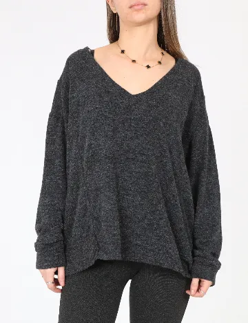 Bluza Bershka, gri inchis Gri