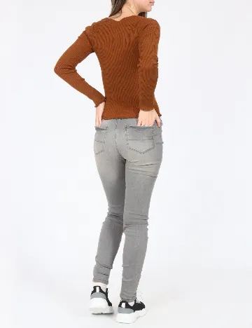 Blugi Bershka, gri Gri