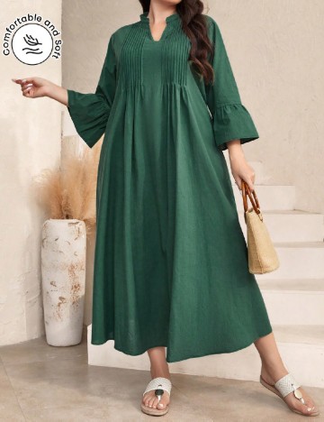 Rochie medie SHEIN CURVE, verde