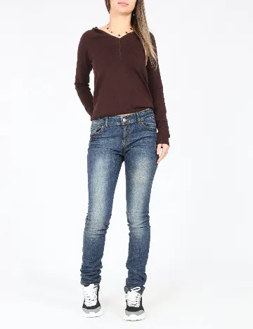 Blugi Zara, albastru Albastru