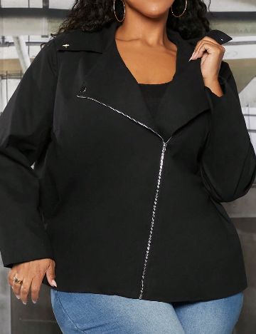 Jacheta SHEIN CURVE, negru