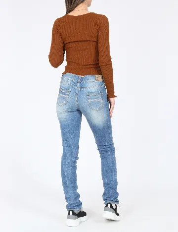 Blugi Zara, albastru Albastru