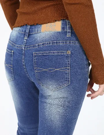 Blugi Zara, albastru Albastru