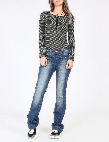 Blugi Zara, albastru Albastru