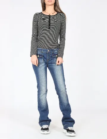 Blugi Zara, albastru Albastru