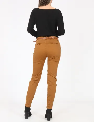 Pantaloni Pull&Bear, maro Maro
