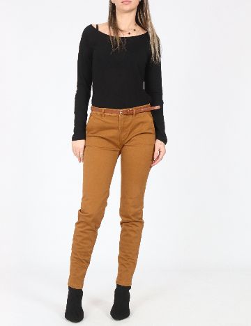 Pantaloni Pull&Bear, maro