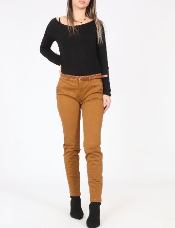 Pantaloni Pull&Bear, maro