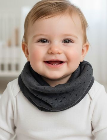 Esarfa circulara Zara, gri