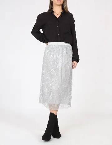 Fusta Pull&Bear, gri Gri