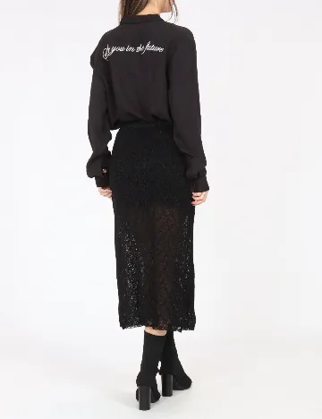 Fusta Pull&Bear, negru Negru