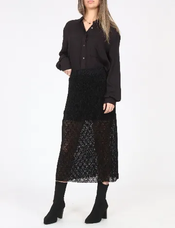 Fusta Pull&Bear, negru Negru