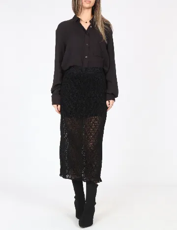 Fusta Pull&Bear, negru Negru