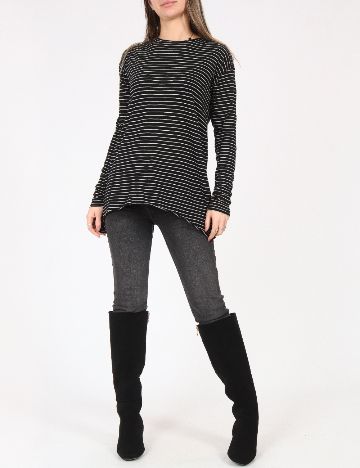Bluza Pull&Bear, negru