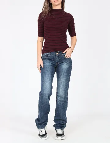 Bluza Pull&Bear, visiniu Rosu