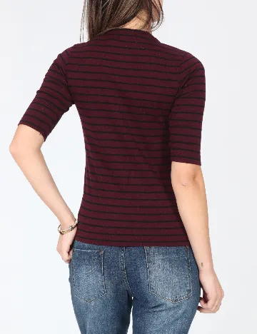 Bluza Pull&Bear, visiniu Rosu