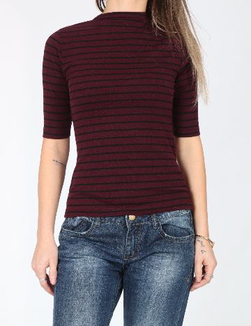 Bluza Pull&Bear, visiniu