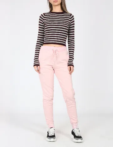 Pantaloni Pull&Bear, roz Roz