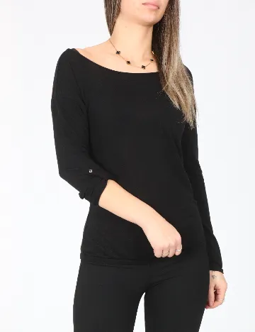 Bluza Bershka, negru Negru