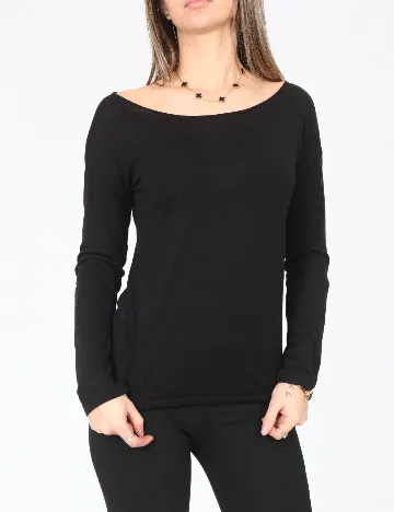 Bluza Bershka, negru Negru