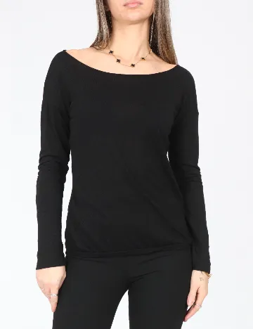 Bluza Bershka, negru Negru