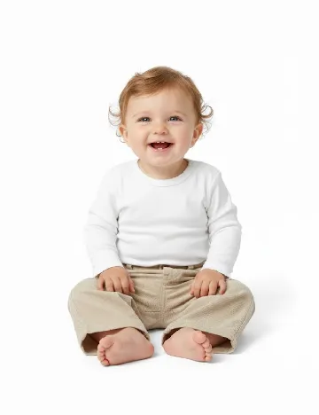 Pantaloni Zara, crem Crem