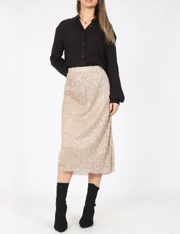 Fusta Pull&Bear, crem Crem