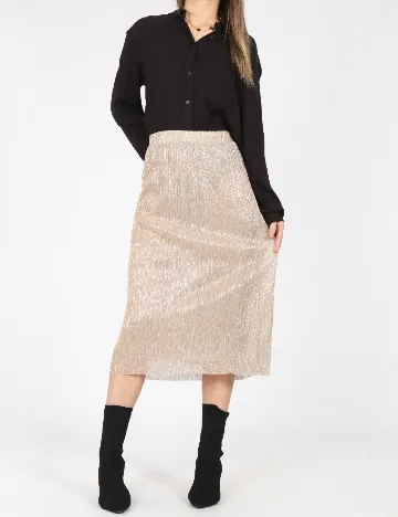 Fusta Pull&Bear, crem Crem