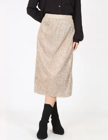 Fusta Pull&Bear, crem Crem