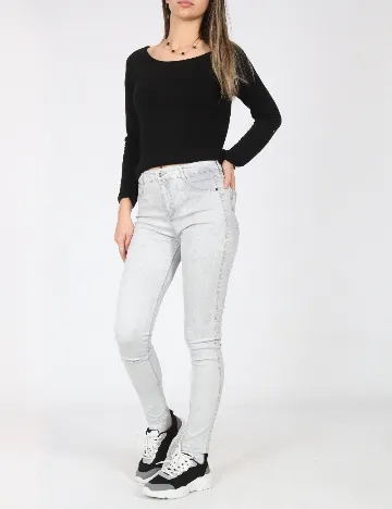 Blugi Pull&Bear, gri Gri