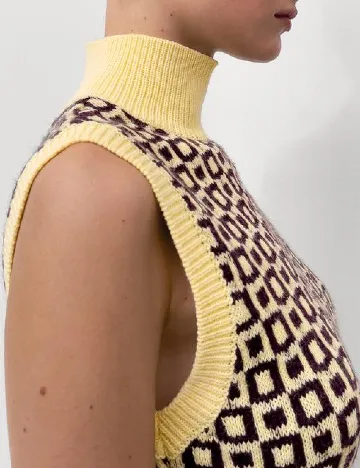 Rochie scurta Zara, galben/mov Galben