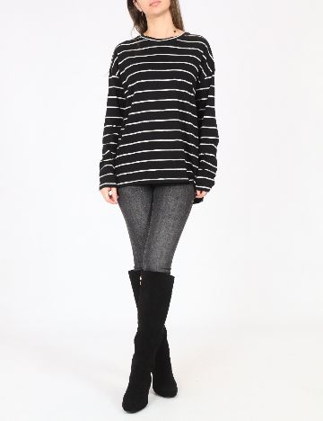 Bluza Pull&Bear, negru