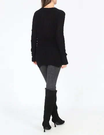 Pulover Pull&Bear, negru Negru